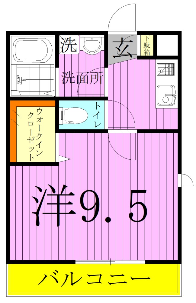 サンプロッセム梅島  間取り図