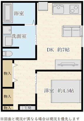 コンフォート青井Ⅱ 間取り図