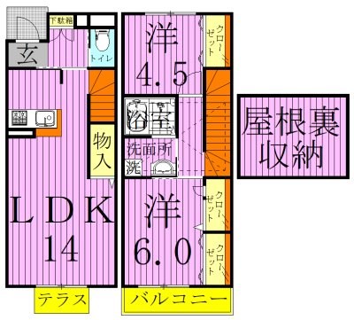 ローズベル 間取り図