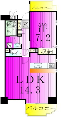 ロイトン松戸 間取り