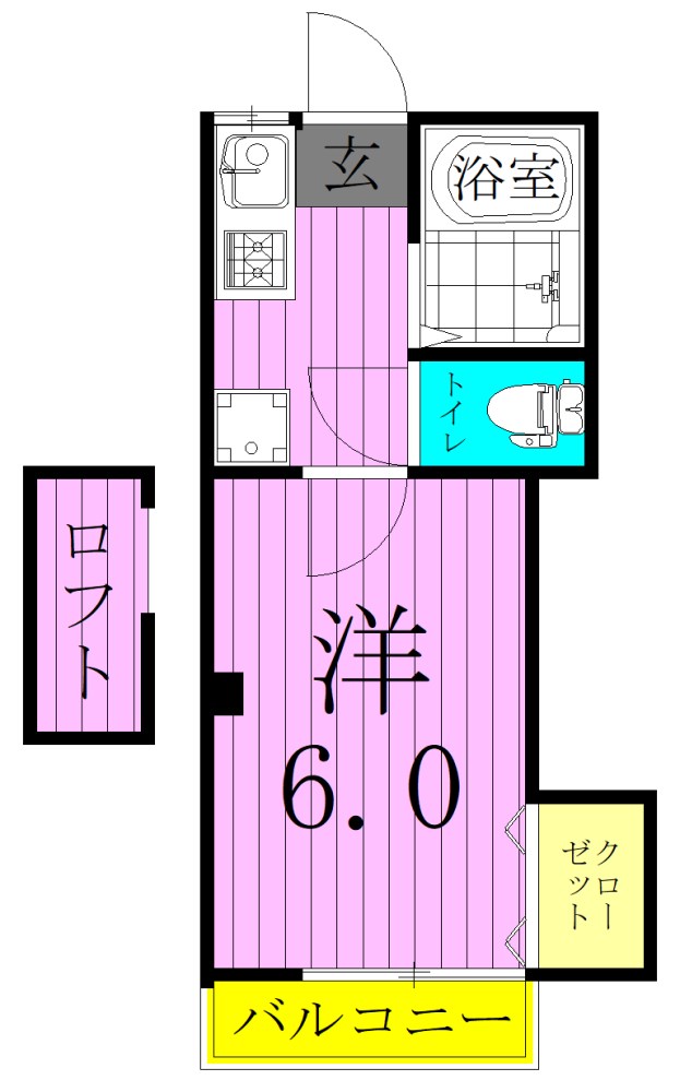 日乃出コーポ 間取り図