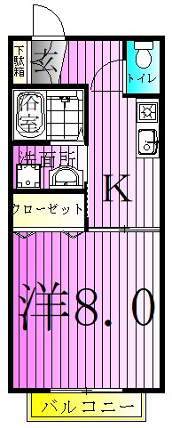 グリーンハイツ綾瀬Ⅱ 間取り図