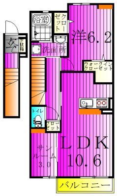 グラース・Ｍ 間取り