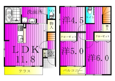 ロズレ  105号室 間取り