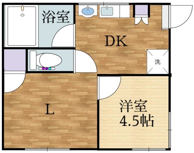 コーポコスモスⅡ棟 間取り