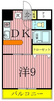 YRレジデンス 403号室 間取り