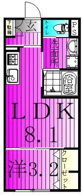 Iden OAK(アイデン オーク) 202号室 間取り