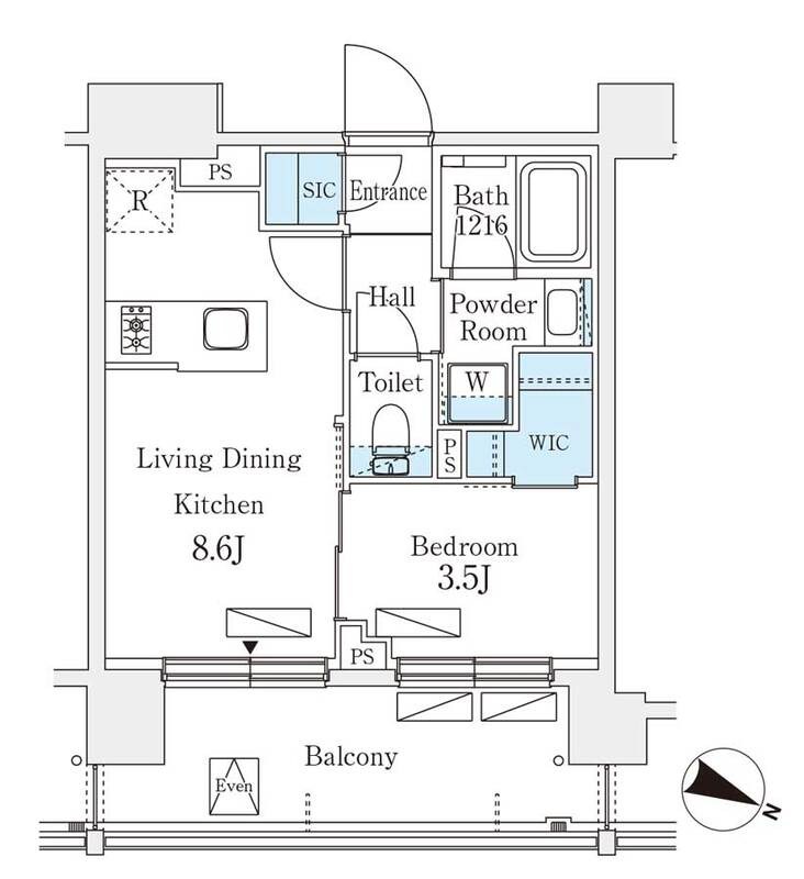 シーズンフラッツ町屋 間取り図