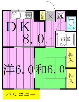 サンハイムカズ 402号室 間取り