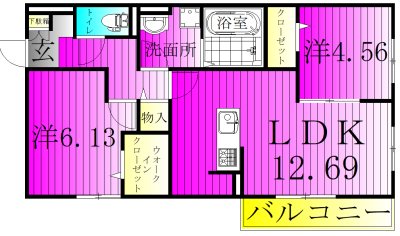 メゾン・エール  205号室 間取り