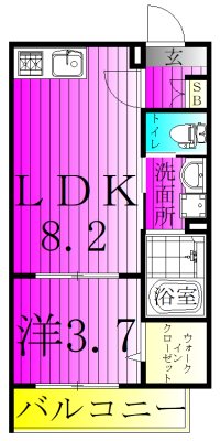 HD南柏 間取り