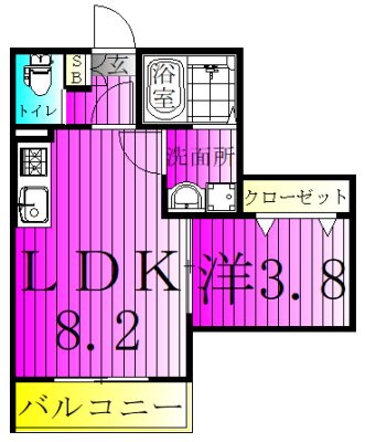HD南柏 間取り