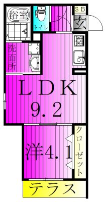 HD南柏 間取り