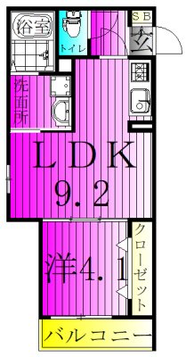 HD南柏 間取り
