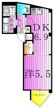 オプンティア大師前 間取り図
