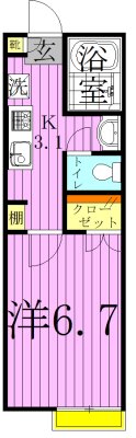 ソレイユＡ 間取り図