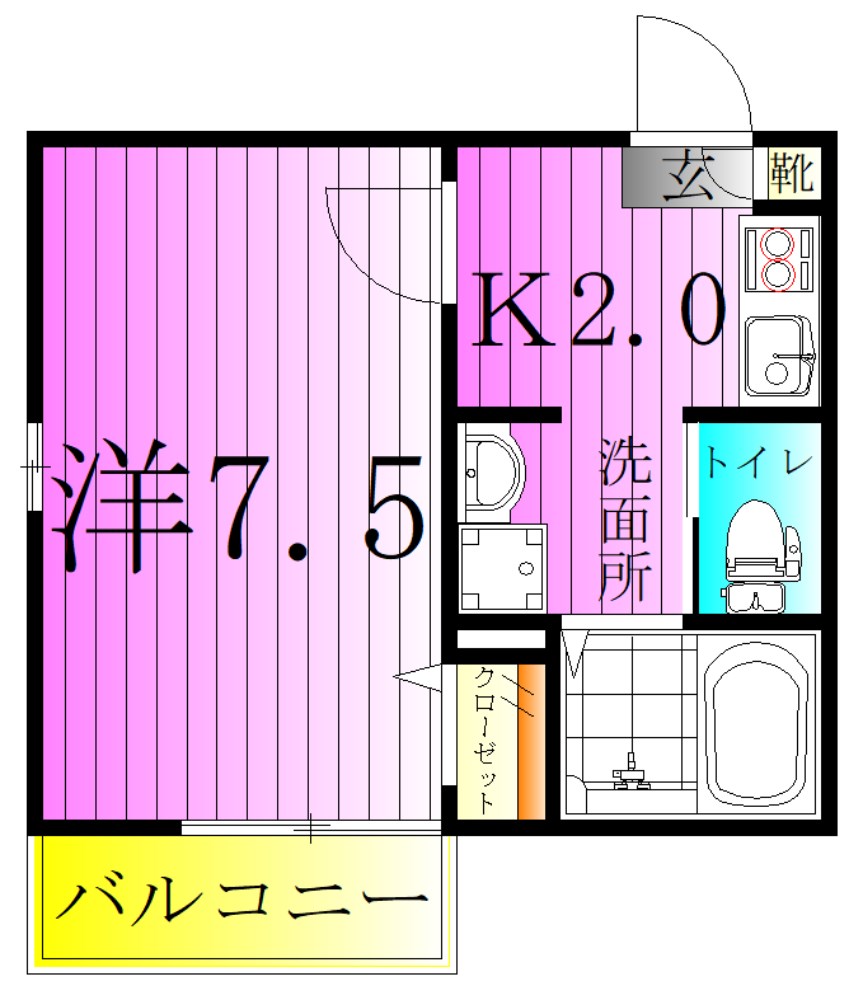 クリスタル綾瀬 間取り図