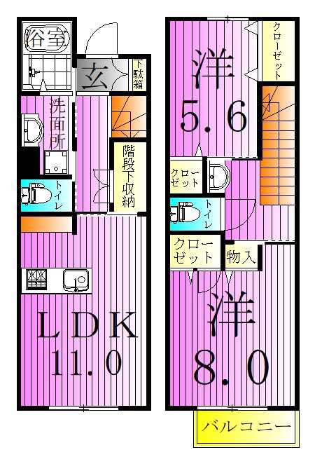 クレール 間取り図