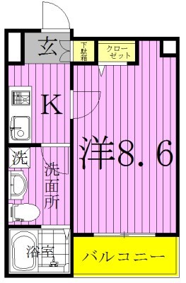 グランドエグザ親水公園１ 間取り図
