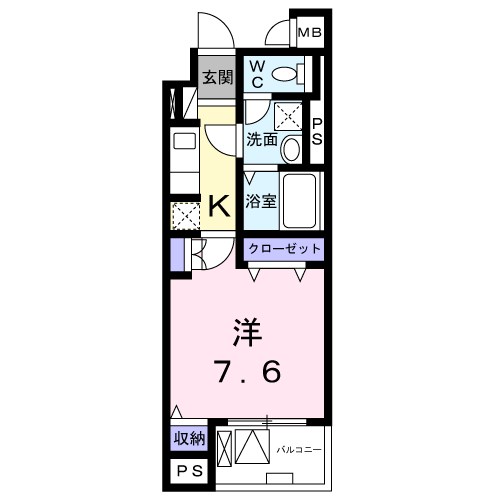 K・SガーデンⅢ  302号室 間取り