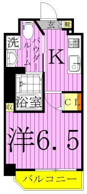 レガリス北千住  間取り図