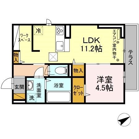 エミネンス 101号室 間取り