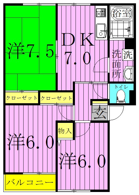 ソレイユ（南千住） 間取り図