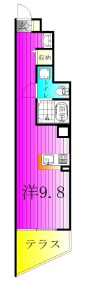 春風と窓辺のカプチーノ 101号室 間取り