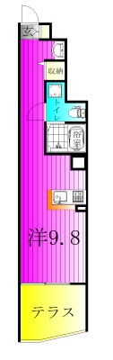 春風と窓辺のカプチーノ 102号室 間取り