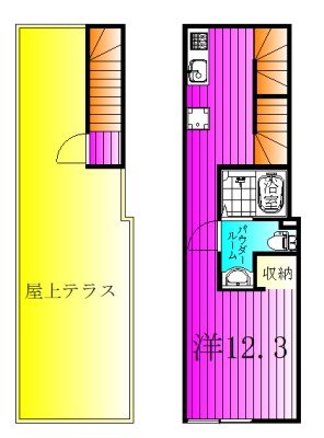 春風と窓辺のカプチーノ 間取り図