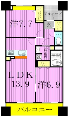 ロイヤルパークスシーサー南千住 間取り図