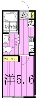 グランディール柏 102号室 間取り