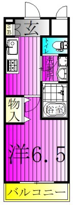 Branche 106号室 間取り