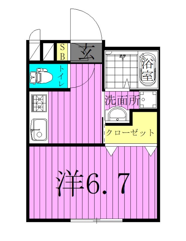 スカイコートＡ 間取り図