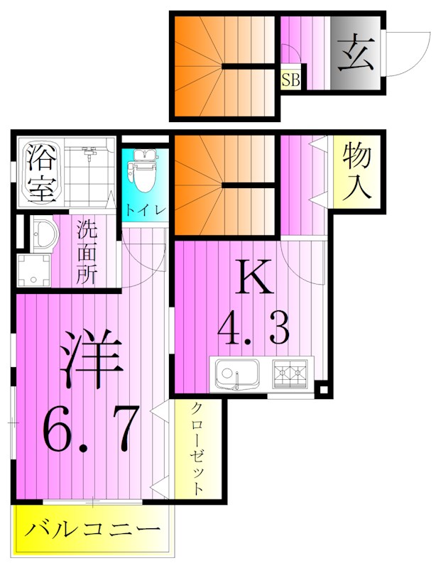 アムールクレール 間取り図