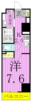 フェリス　コート 305号室 間取り