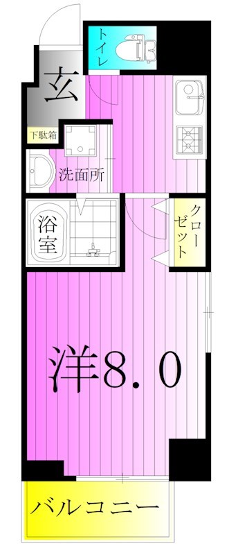 MEIN SCHLOSS 三河島 間取り図