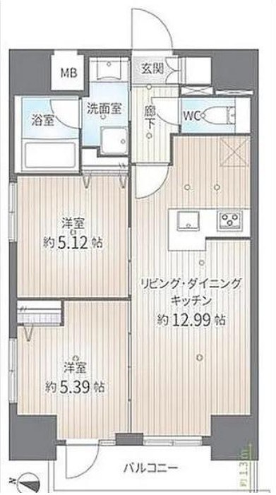 ルガルスクエア南千住 間取り図