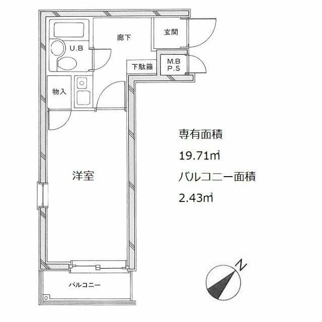 パレ・ドール東金町 間取り図