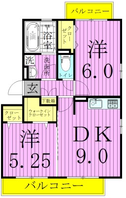 Ｐａｌａｉｓ　ｄｏｒ　Ｖｉｌｌａ　 間取り図