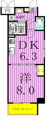 コンフォール亀有 間取り図