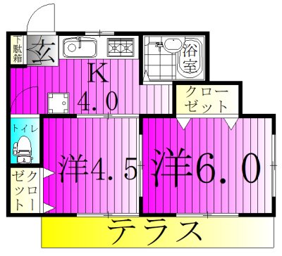 クレール・マ・メゾンⅡ 間取り