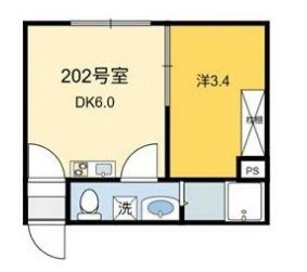ボン・ドミール新鎌ヶ谷 202号室 間取り