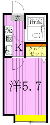 綾瀬ピースベルＪ  間取り図