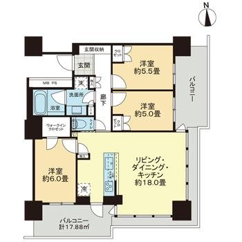 ライオンズタワー柏 間取り