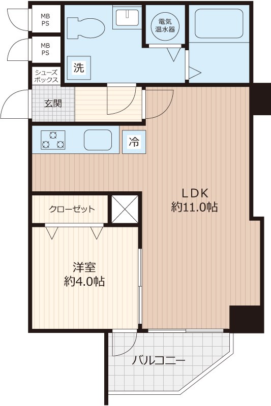 ユニライフ三ノ輪 間取り図
