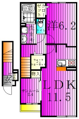 ジャム　ハウス 203号室 間取り