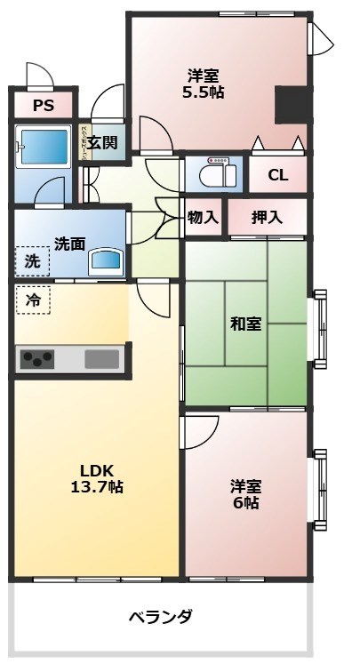 ビエラコート綾瀬 間取り図