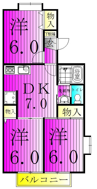 メゾン駒木A 間取り