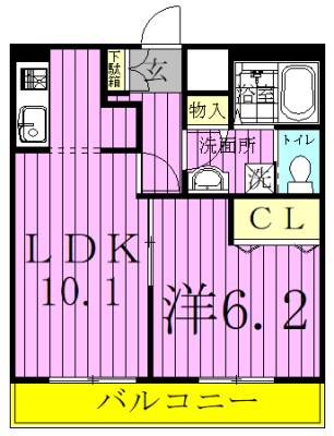 t.m.placeⅡ 301号室 間取り